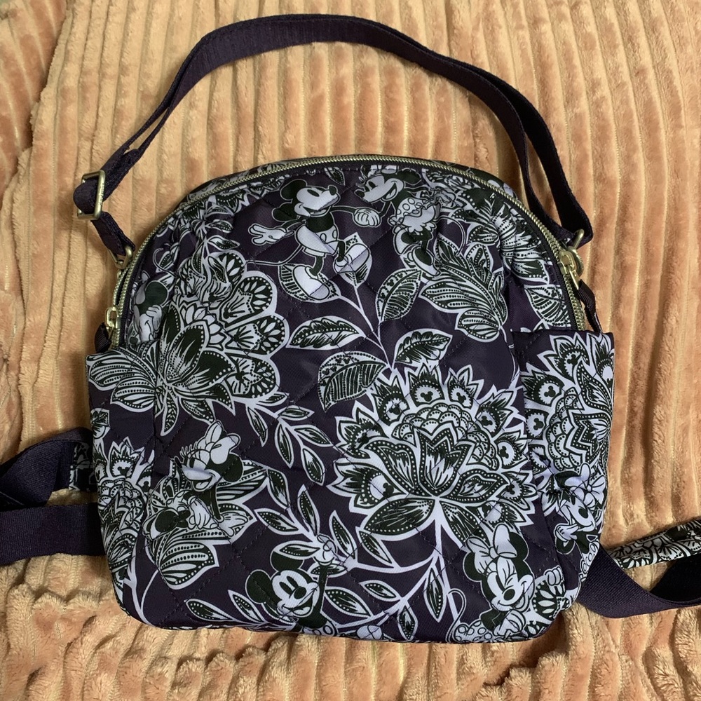Vera Bradley Disney small convertible backpack in Mickey’s flirty floral tonal